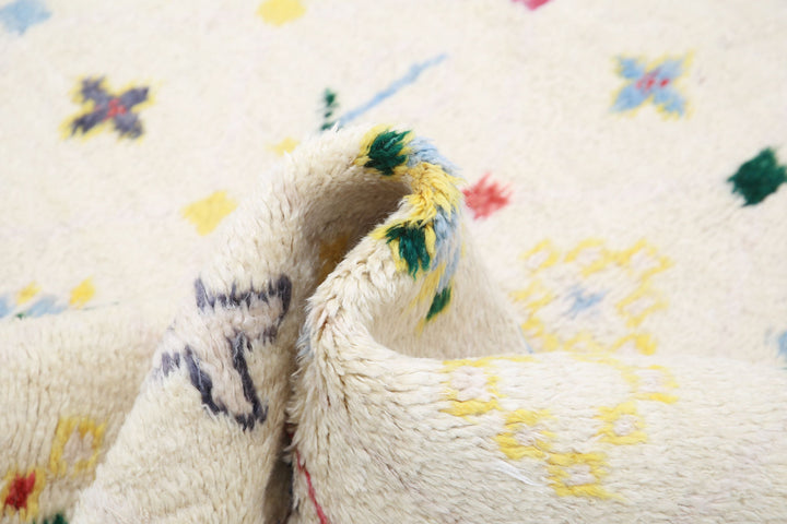 Hand Knotted Tribal Moroccan Wool Rug 4' 11" x 7' 8" - No. AT49774