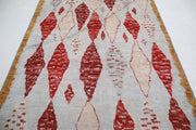 Hand Knotted Tribal Moroccan Wool Rug 6' 2" x 9' 1" - No. AT39782