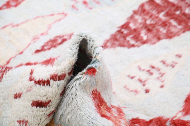 Hand Knotted Tribal Moroccan Wool Rug 6' 2" x 9' 1" - No. AT39782