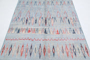 Hand Knotted Tribal Moroccan Wool Rug 4' 9" x 7' 9" - No. AT11851