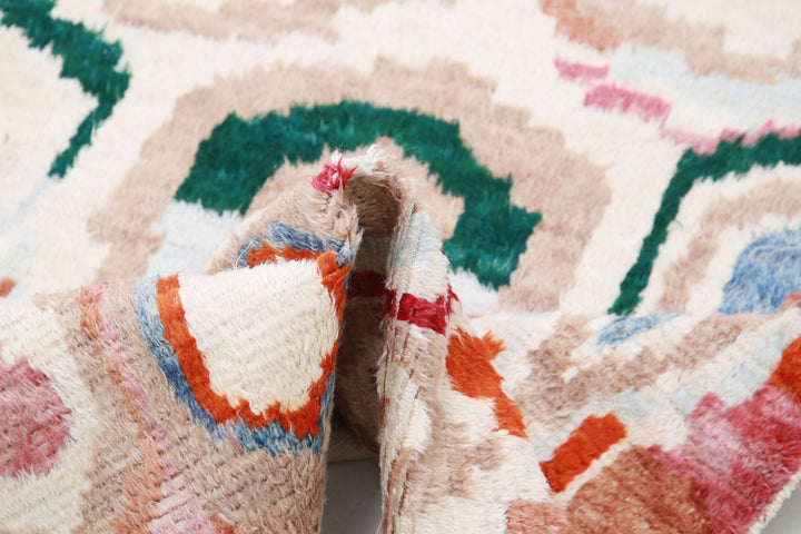 Hand Knotted Tribal Moroccan Wool Rug 4' 9" x 7' 1" - No. AT43457