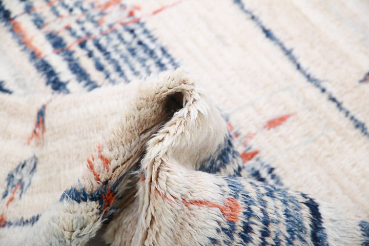 Hand Knotted Tribal Moroccan Wool Rug 4' 11" x 8' 4" - No. AT94268