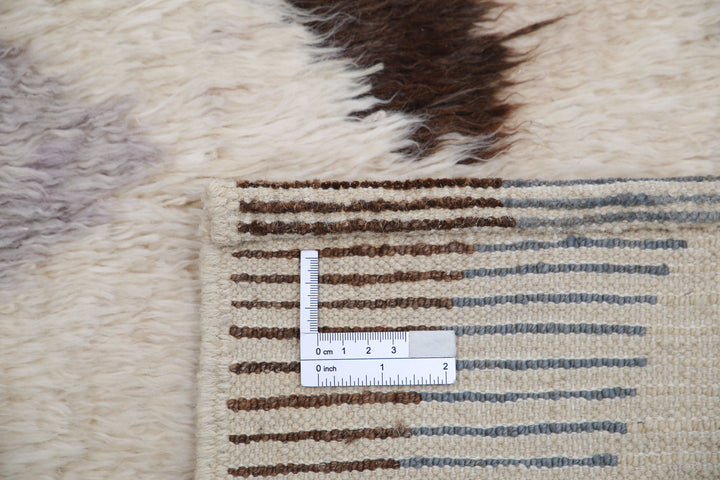 Hand Knotted Tribal Moroccan Wool Rug 4' 1" x 6' 0" - No. AT58795