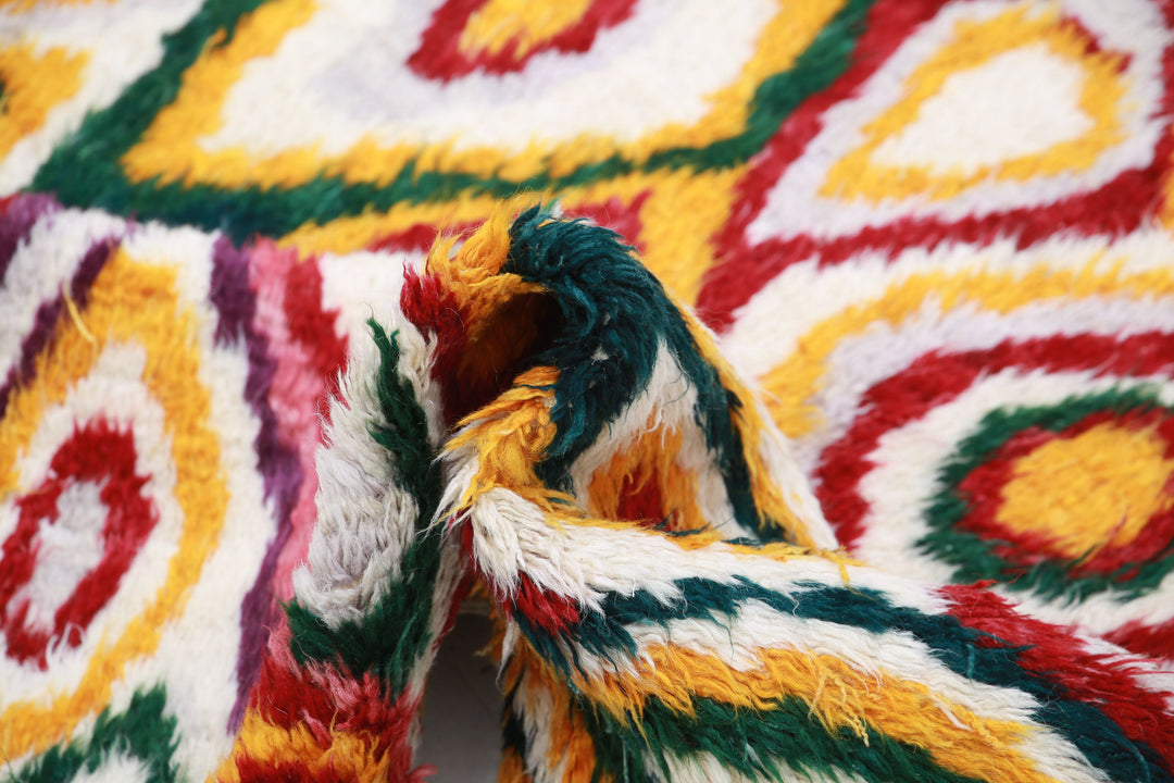 Hand Knotted Tribal Moroccan Wool Rug 3' 11" x 6' 0" - No. AT11690