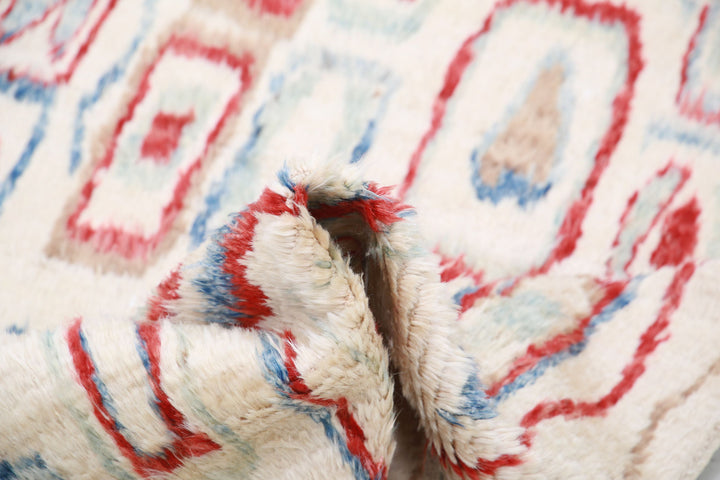 Hand Knotted Tribal Moroccan Wool Rug 3' 9" x 5' 10" - No. AT16330