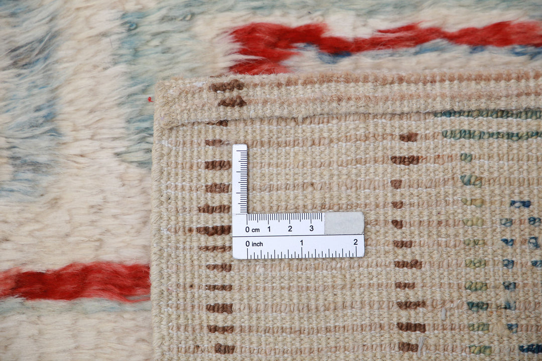 Hand Knotted Tribal Moroccan Wool Rug 3' 9" x 5' 10" - No. AT16330