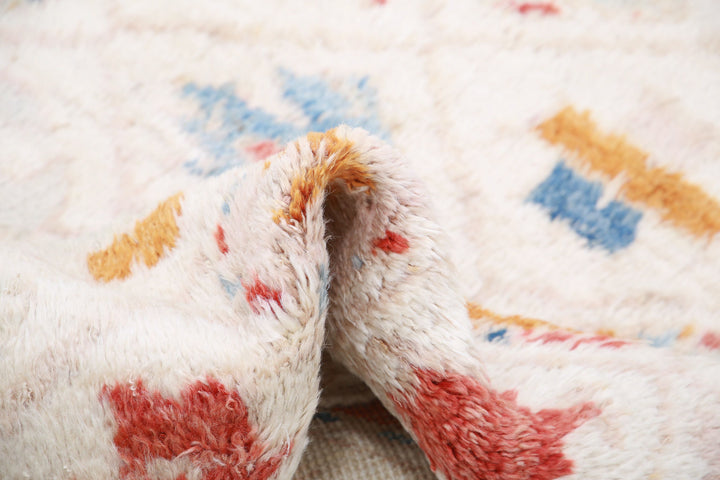 Hand Knotted Tribal Moroccan Wool Rug 3' 11" x 6' 1" - No. AT51764