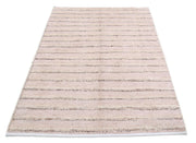 Hand Knotted Tribal Moroccan Wool Rug 4' 2" x 6' 0" - No. AT25532