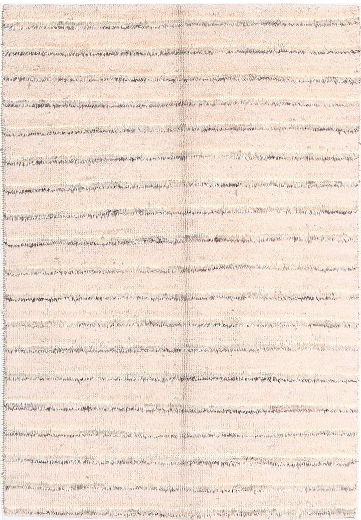 Hand Knotted Tribal Moroccan Wool Rug 4' 2" x 6' 0" - No. AT25532