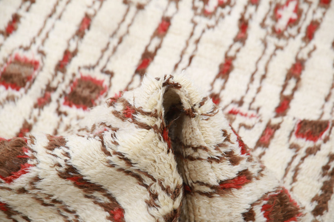 Hand Knotted Tribal Moroccan Wool Rug 3' 0" x 4' 2" - No. AT39804