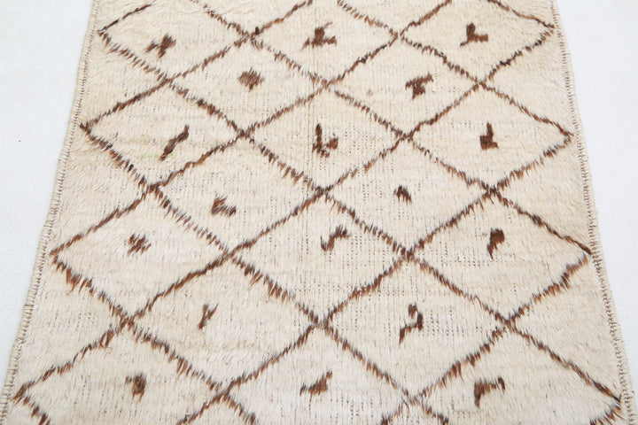 Hand Knotted Tribal Moroccan Wool Rug 2' 7" x 2' 10" - No. AT64761