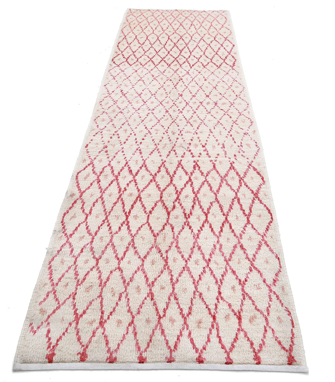 Hand Knotted Tribal Moroccan Wool Rug 2' 11" x 11' 3" - No. AT96396