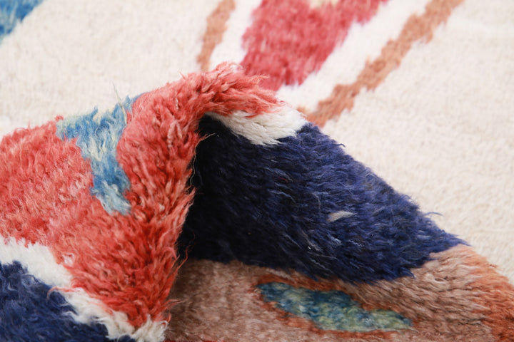 Hand Knotted Tribal Moroccan Wool Rug 2' 9" x 13' 10" - No. AT85956