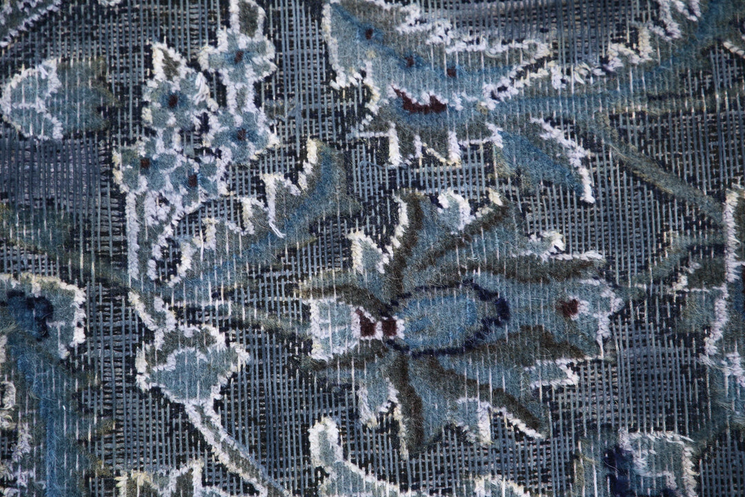 Hand Knotted Vintage Persian Nain Wool Rug 6' 5" x 9' 2" - No. AT81764