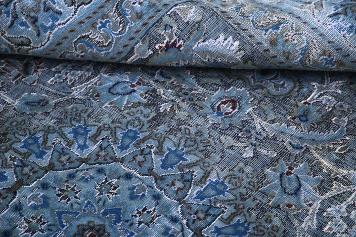 Hand Knotted Vintage Persian Nain Wool Rug 6' 5" x 9' 2" - No. AT81764