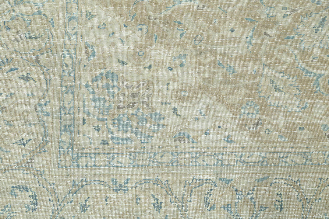 Hand Knotted Vintage Persian Nain Wool Rug 6' 7" x 10' 1" - No. AT19657