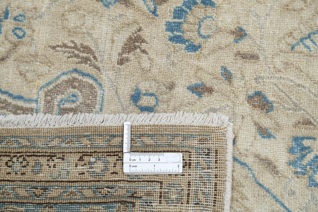 Hand Knotted Vintage Persian Nain Wool Rug 7' 8" x 11' 2" - No. AT24683