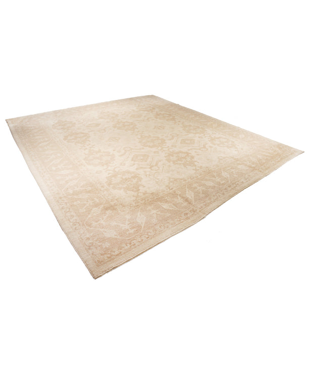 Hand Knotted Oushak Wool Rug 12' 0" x 14' 0" - No. AT80180