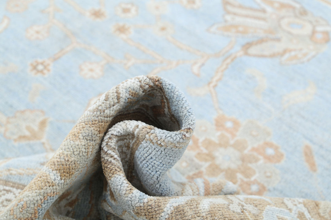 Hand Knotted Oushak Wool Rug 10' 2" x 14' 10" - No. AT57011