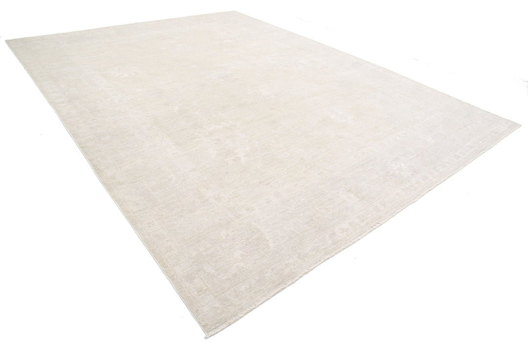 Hand Knotted Oushak Wool Rug 10' 3" x 13' 10" - No. AT54693