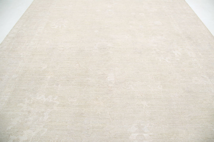 Hand Knotted Oushak Wool Rug 10' 3" x 13' 10" - No. AT54693