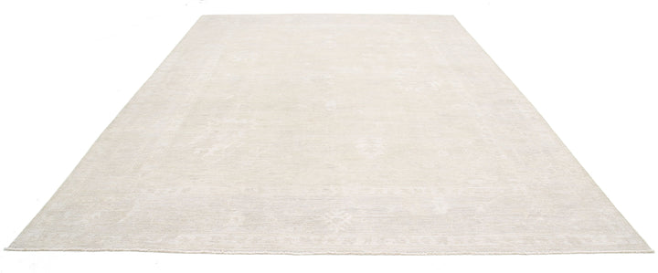 Hand Knotted Oushak Wool Rug 10' 3" x 13' 10" - No. AT54693