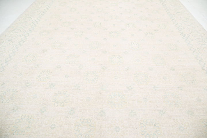 Hand Knotted Khotan Wool Rug 12' 4" x 17' 8" - No. AT40247