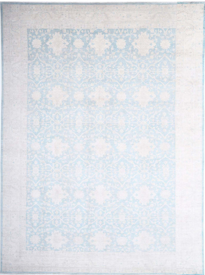 Hand Knotted Oushak Wool Rug 15' 10" x 21' 9" - No. AT96255