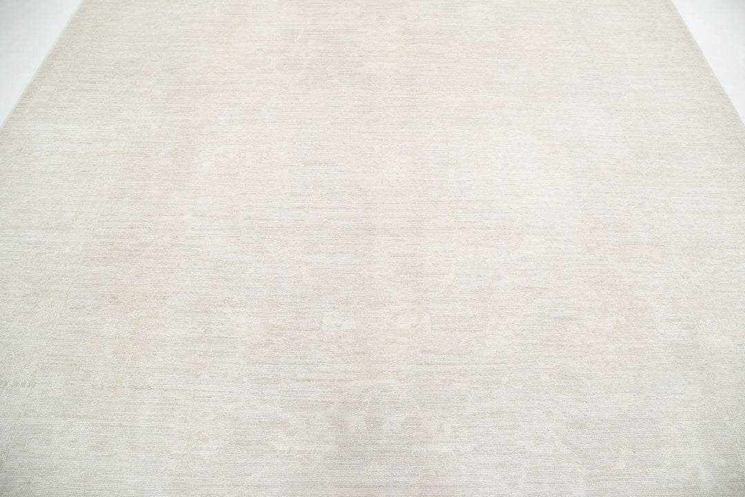 Hand Knotted Oushak Wool Rug 9' 2" x 11' 10" - No. AT16822