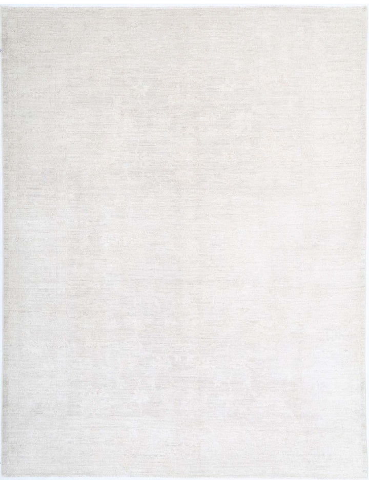 Hand Knotted Oushak Wool Rug 9' 2" x 11' 10" - No. AT16822