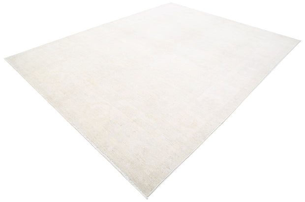 Hand Knotted Oushak Wool Rug 8' 8" x 11' 3" - No. AT64720