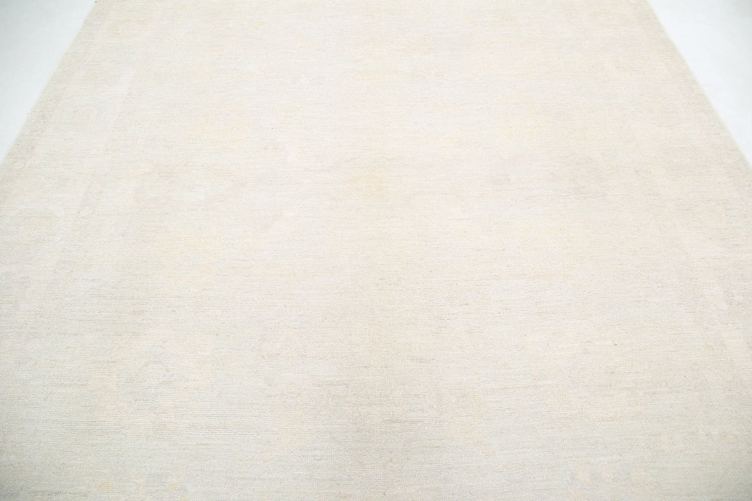 Hand Knotted Oushak Wool Rug 8' 8" x 11' 3" - No. AT64720