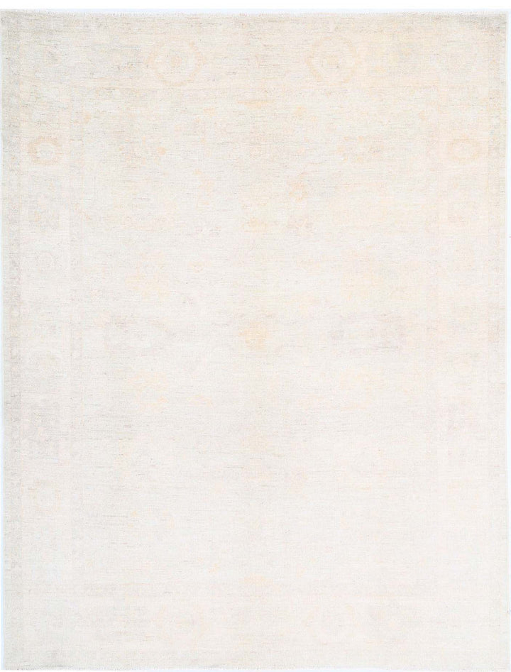 Hand Knotted Oushak Wool Rug 8' 8" x 11' 3" - No. AT64720