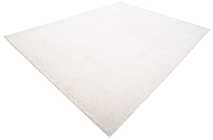 Hand Knotted Oushak Wool Rug 9' 1" x 11' 6" - No. AT10722