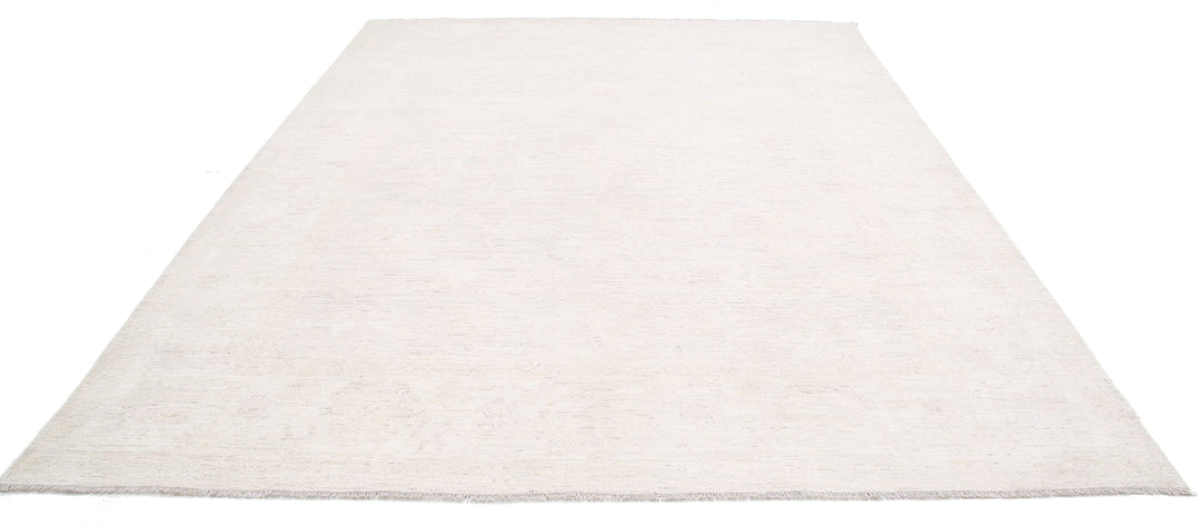 Hand Knotted Oushak Wool Rug 9' 1" x 11' 6" - No. AT10722