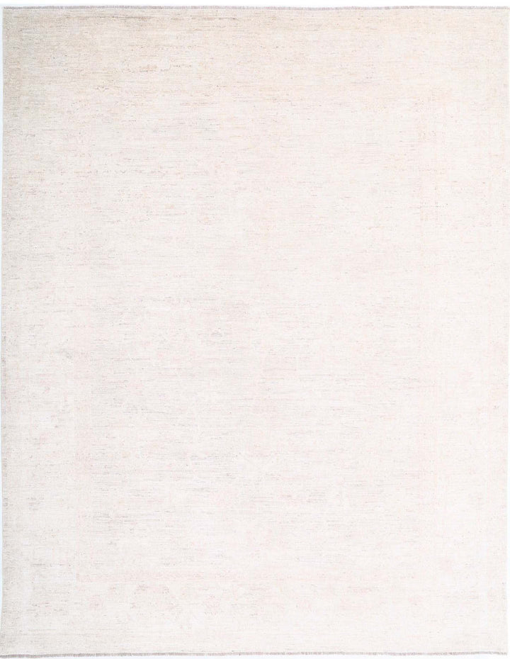 Hand Knotted Oushak Wool Rug 9' 1" x 11' 6" - No. AT10722