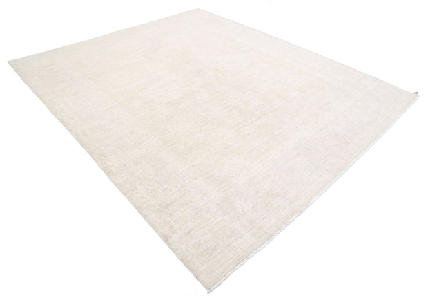 Hand Knotted Oushak Wool Rug 8' 0" x 9' 6" - No. AT41478