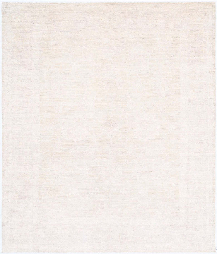 Hand Knotted Oushak Wool Rug 8' 0" x 9' 6" - No. AT41478