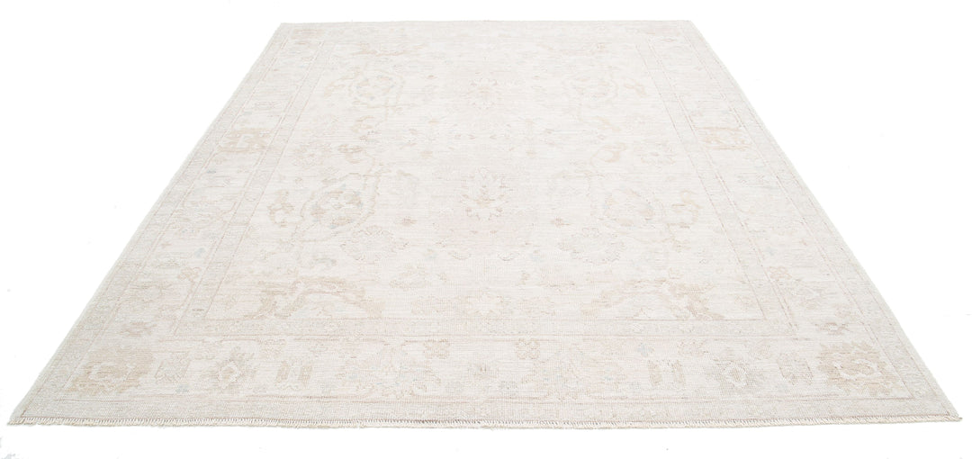 Hand Knotted Oushak Wool Rug 8' 1" x 9' 10" - No. AT96582