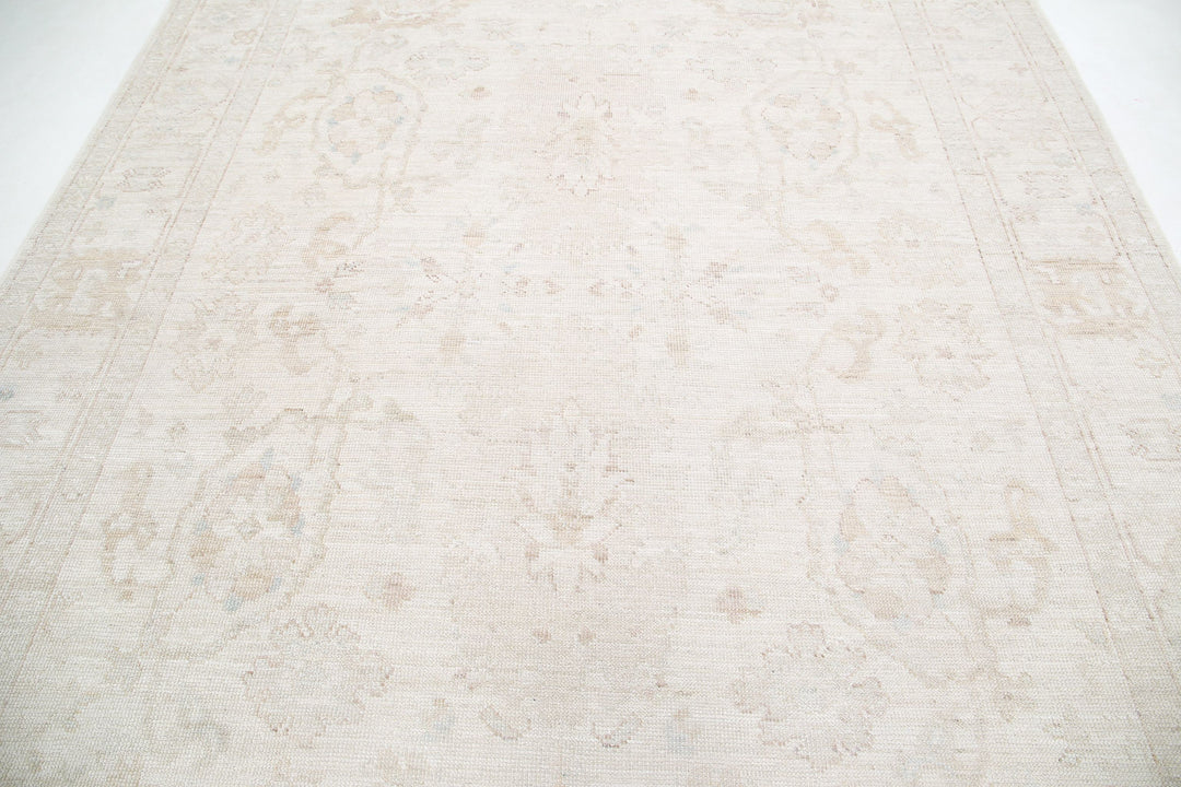 Hand Knotted Oushak Wool Rug 8' 1" x 9' 10" - No. AT96582