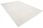 Hand Knotted Oushak Wool Rug 8' 5" x 11' 11" - No. AT65496