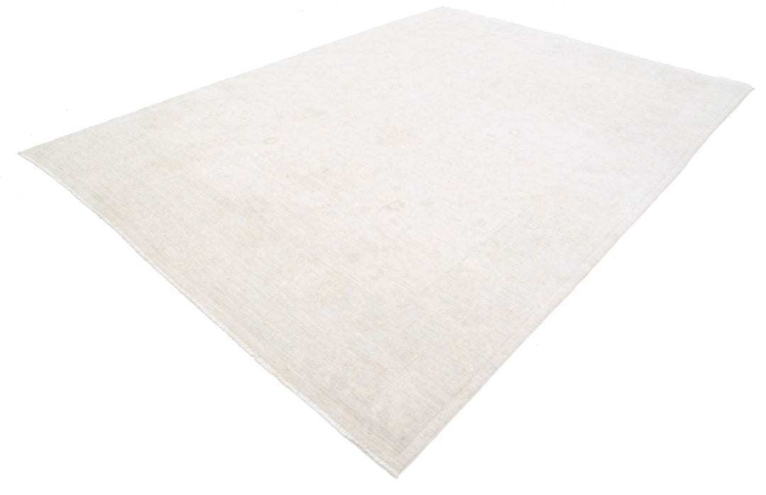 Hand Knotted Oushak Wool Rug 8' 5" x 11' 11" - No. AT65496