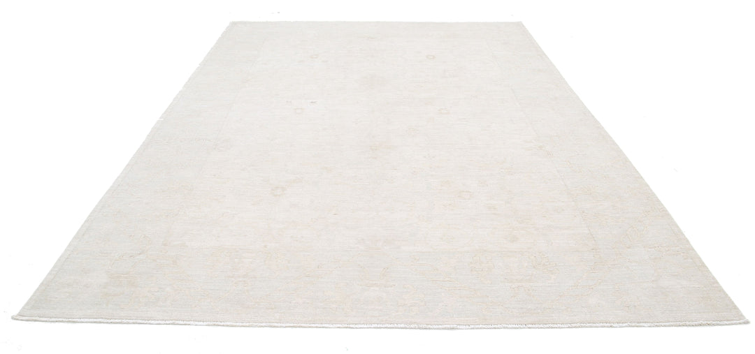 Hand Knotted Oushak Wool Rug 8' 5" x 11' 11" - No. AT65496