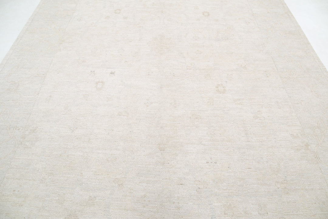 Hand Knotted Oushak Wool Rug 8' 5" x 11' 11" - No. AT65496