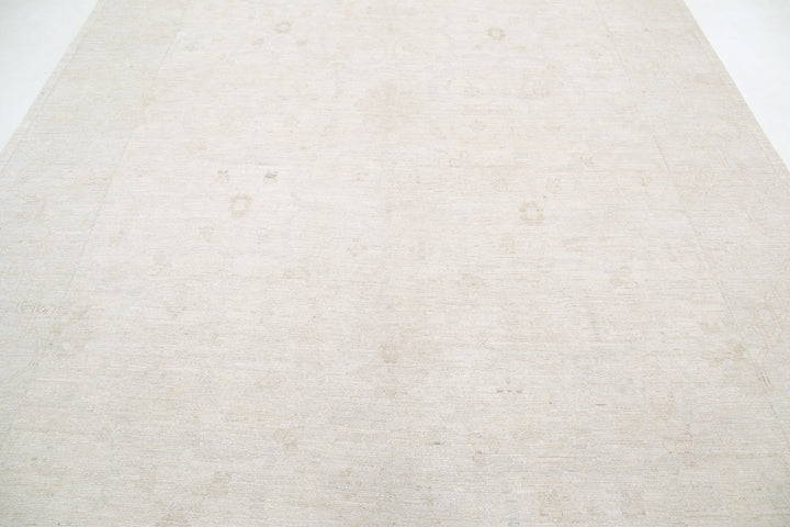 Hand Knotted Oushak Wool Rug 8' 5" x 11' 11" - No. AT65496