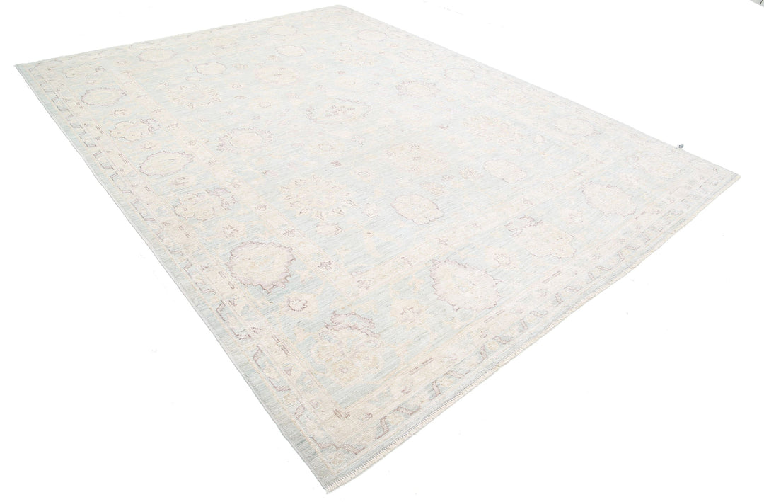 Hand Knotted Oushak Wool Rug 8' 11" x 11' 9" - No. AT97422