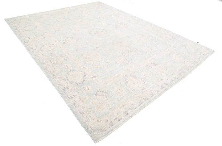 Hand Knotted Oushak Wool Rug 8' 11" x 11' 9" - No. AT97422