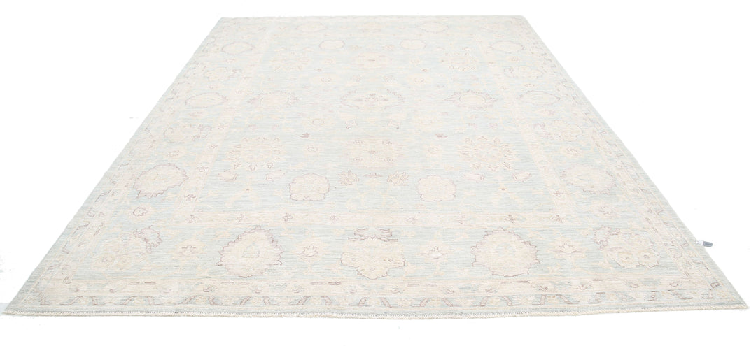 Hand Knotted Oushak Wool Rug 8' 11" x 11' 9" - No. AT97422