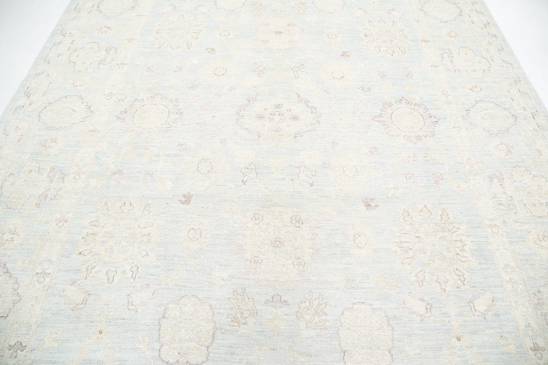 Hand Knotted Oushak Wool Rug 8' 11" x 11' 9" - No. AT97422