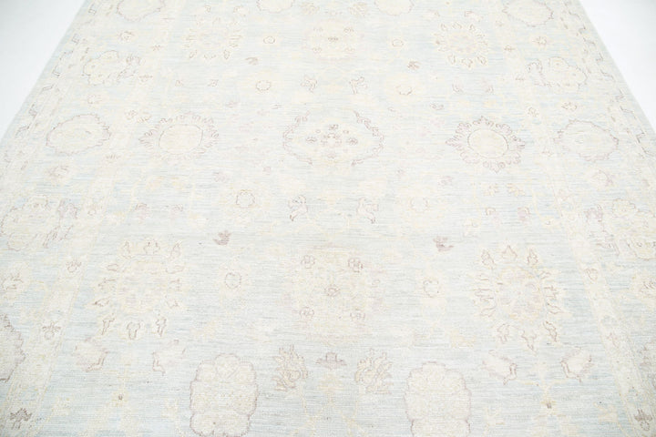 Hand Knotted Oushak Wool Rug 8' 11" x 11' 9" - No. AT97422